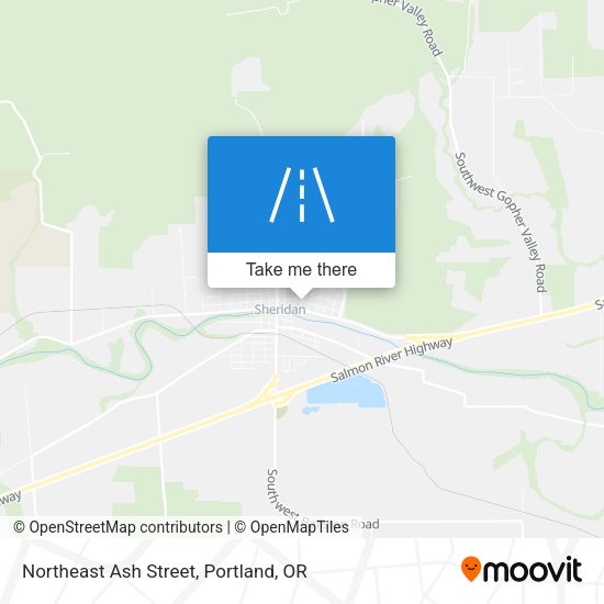 Mapa de Northeast Ash Street