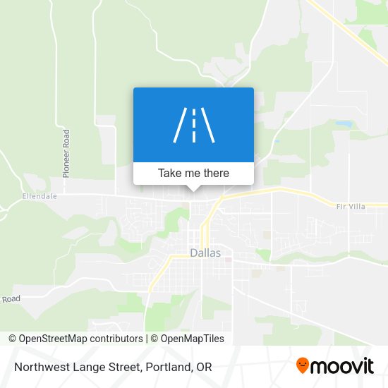 Northwest Lange Street map