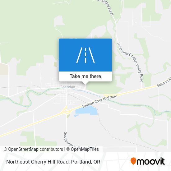 Northeast Cherry Hill Road map