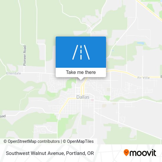 Southwest Walnut Avenue map