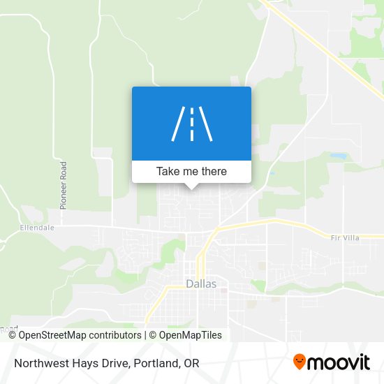 Northwest Hays Drive map