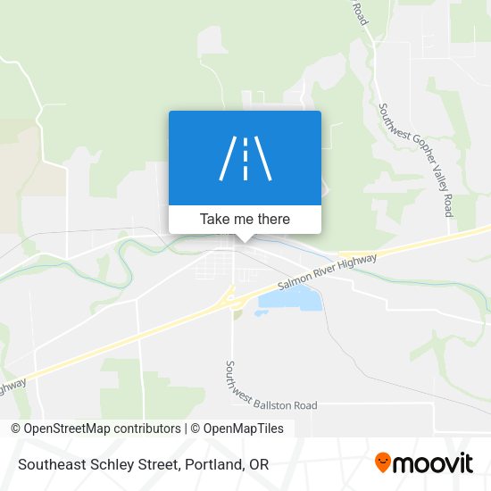Southeast Schley Street map