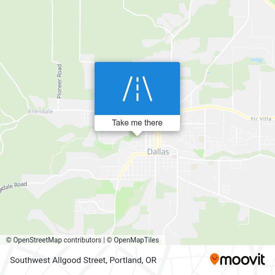 Mapa de Southwest Allgood Street