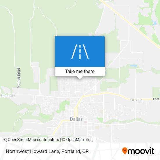 Northwest Howard Lane map