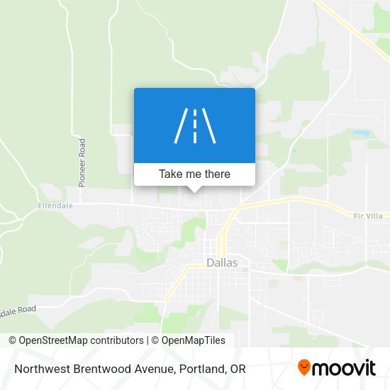 Northwest Brentwood Avenue map