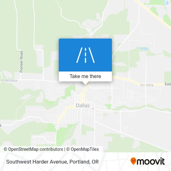 Southwest Harder Avenue map
