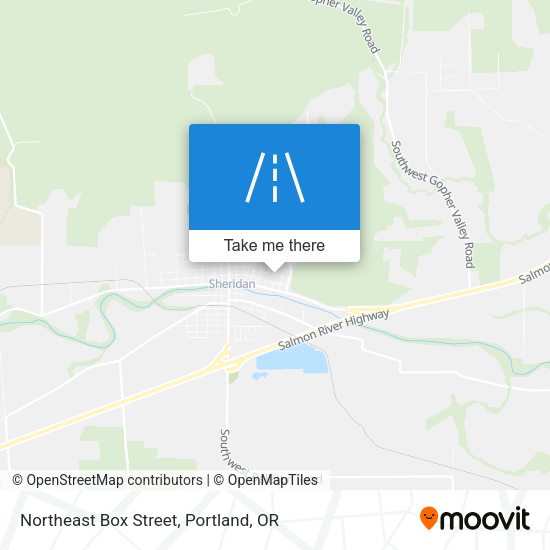 Mapa de Northeast Box Street