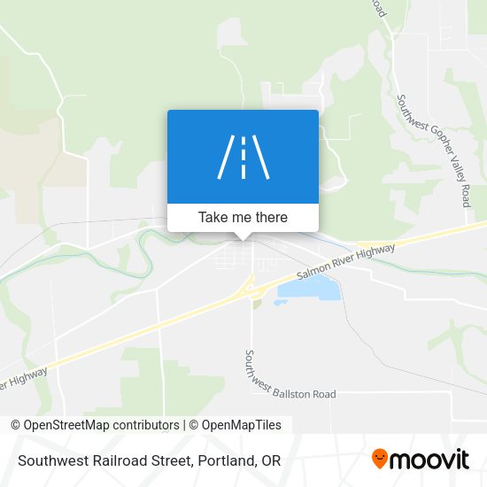 Mapa de Southwest Railroad Street