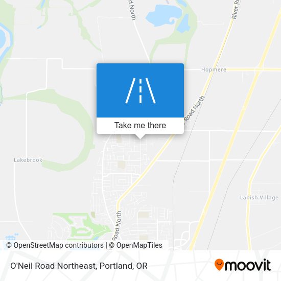 O'Neil Road Northeast map