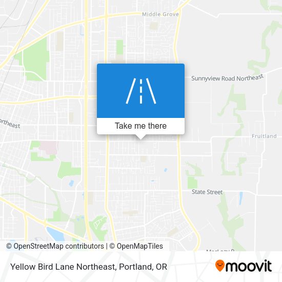 Yellow Bird Lane Northeast map