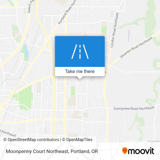 Moonpenny Court Northeast map