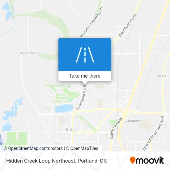 Mapa de Hidden Creek Loop Northeast