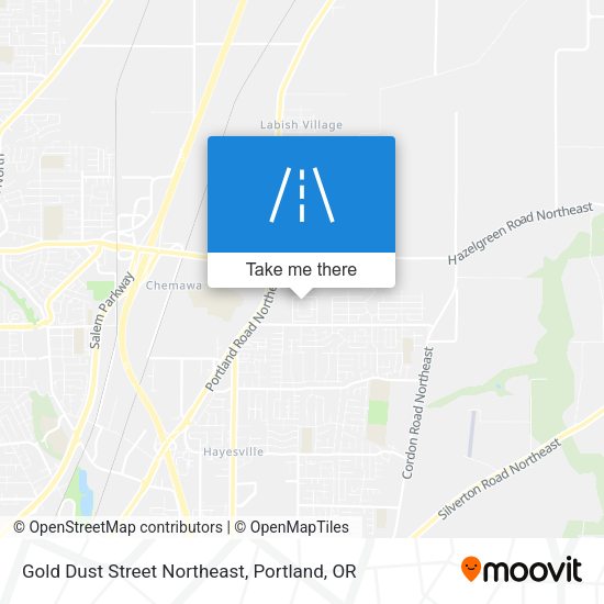 Gold Dust Street Northeast map