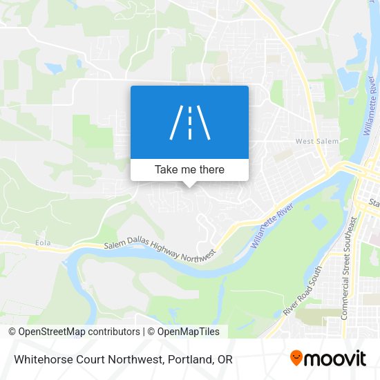 Mapa de Whitehorse Court Northwest