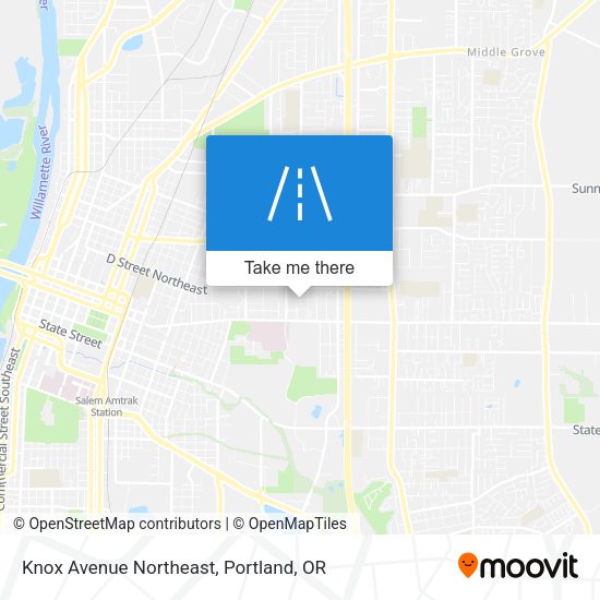 Knox Avenue Northeast map