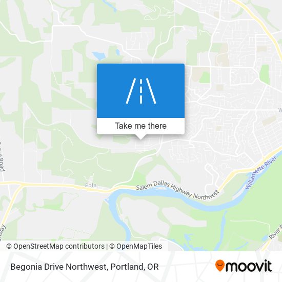 Begonia Drive Northwest map