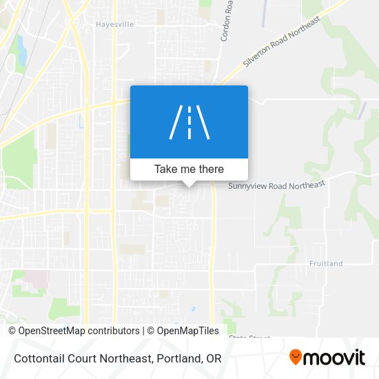 Mapa de Cottontail Court Northeast
