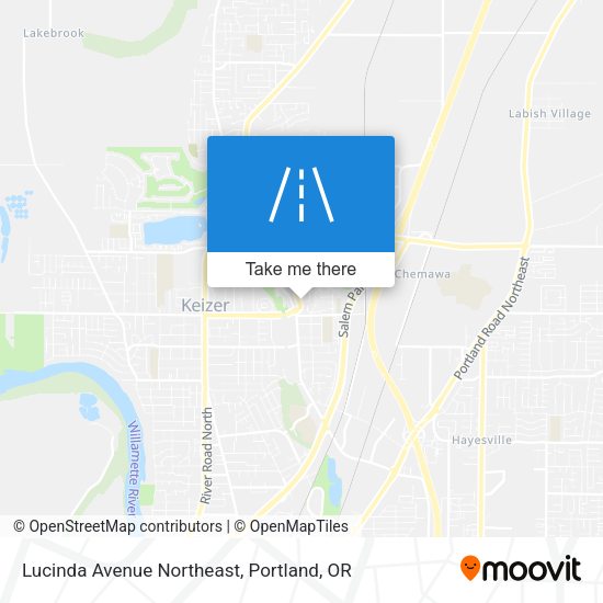 Lucinda Avenue Northeast map