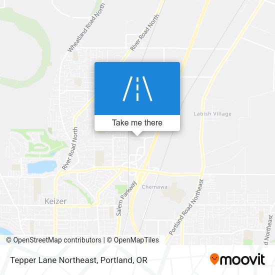 Tepper Lane Northeast map