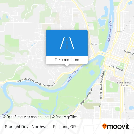 Starlight Drive Northwest map
