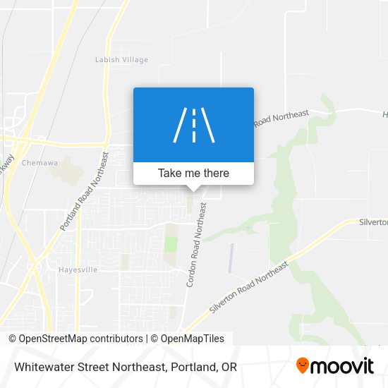 Whitewater Street Northeast map