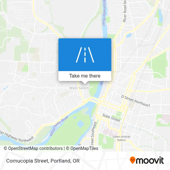 Cornucopia Street map