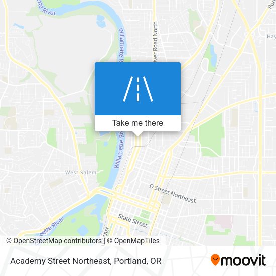 Academy Street Northeast map