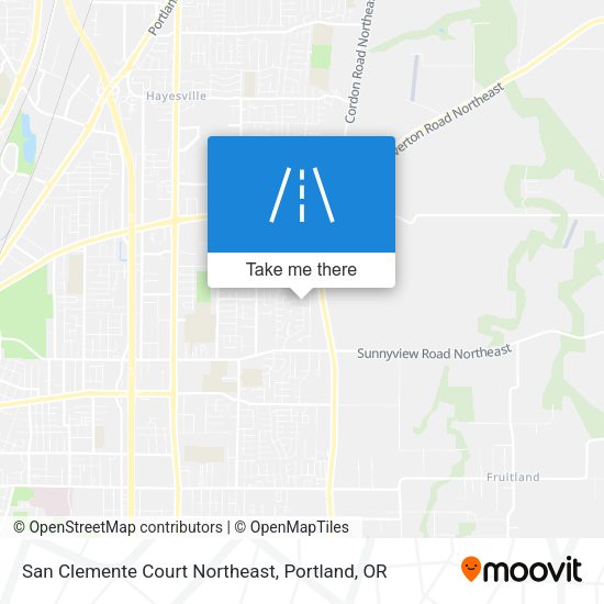 San Clemente Court Northeast map