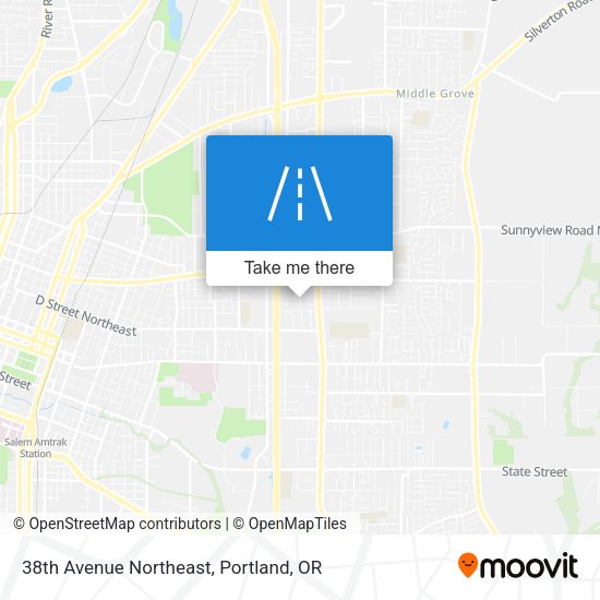 Mapa de 38th Avenue Northeast