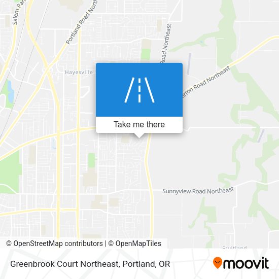 Mapa de Greenbrook Court Northeast