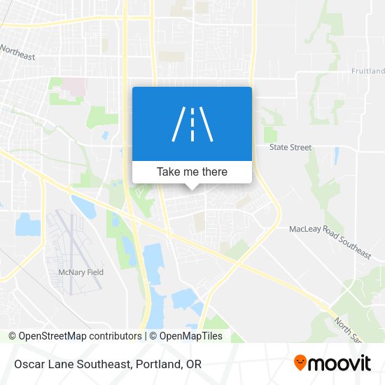 Oscar Lane Southeast map