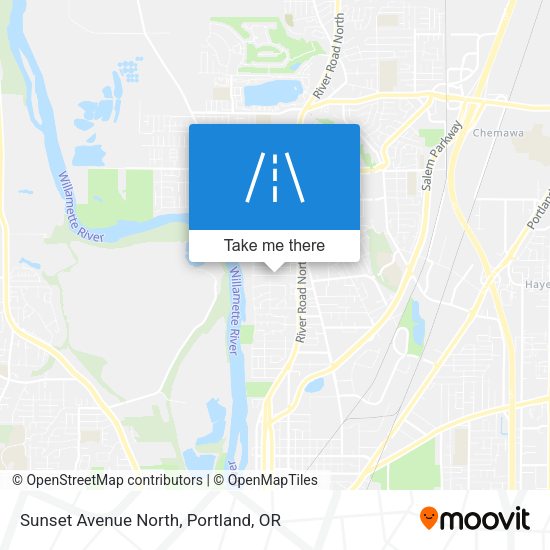 Sunset Avenue North map