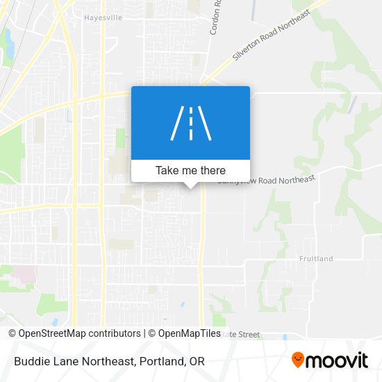 Buddie Lane Northeast map