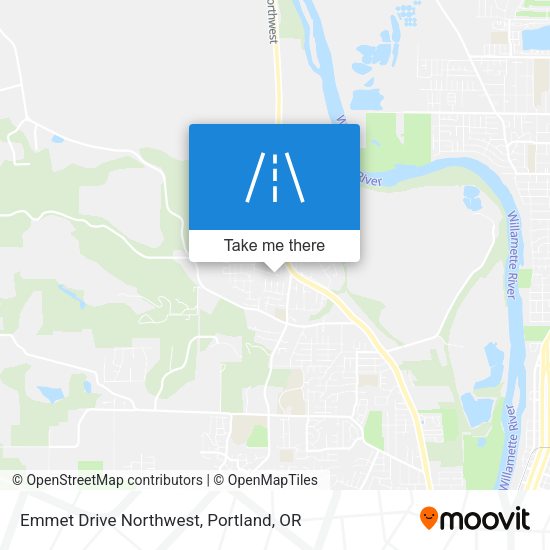 Emmet Drive Northwest map