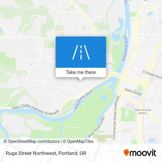 Ruge Street Northwest map