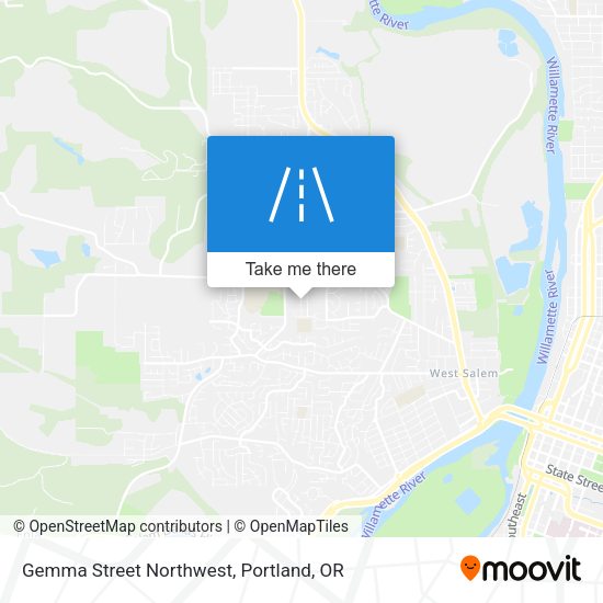 Mapa de Gemma Street Northwest