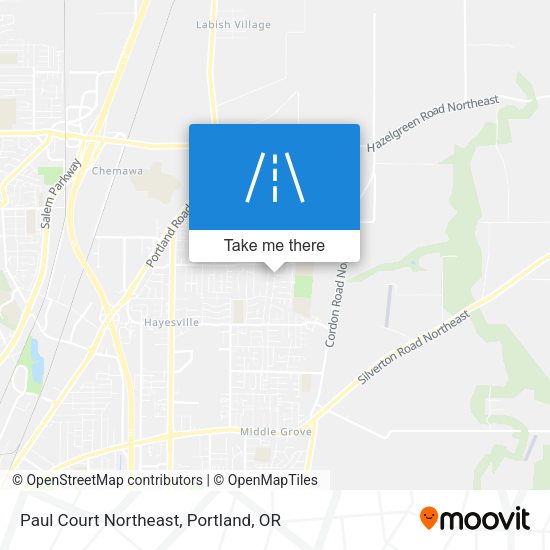 Paul Court Northeast map