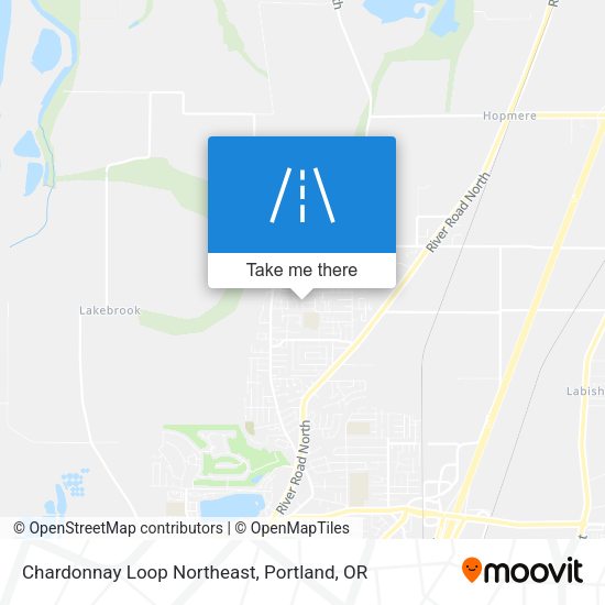 Chardonnay Loop Northeast map
