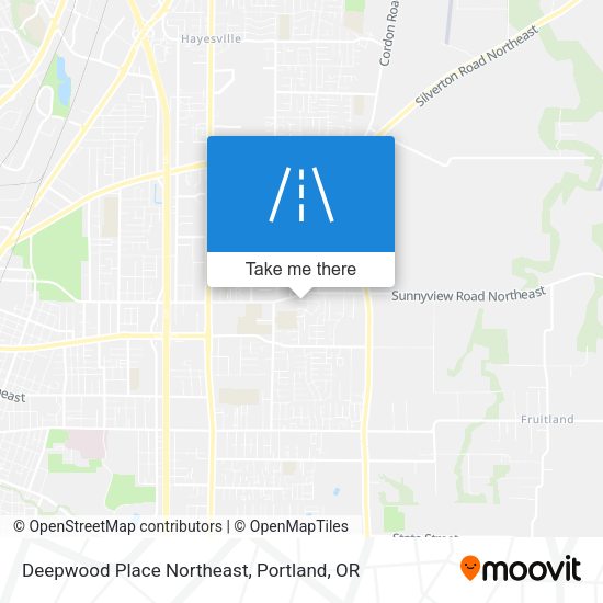 Deepwood Place Northeast map