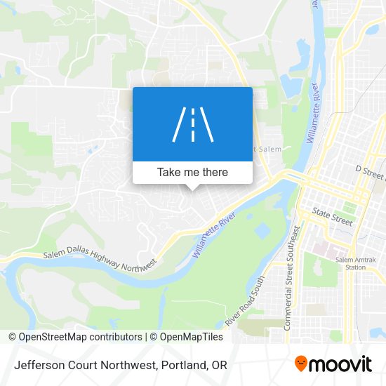 Jefferson Court Northwest map