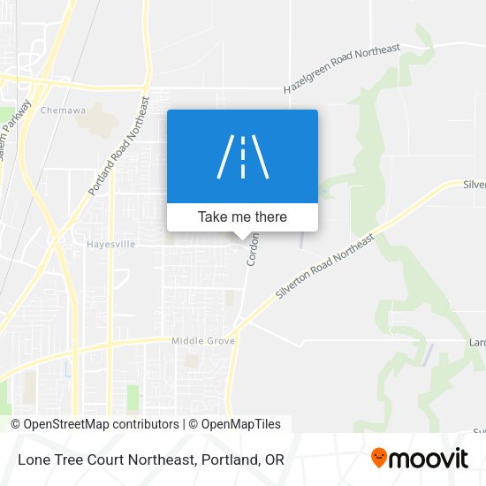 Lone Tree Court Northeast map