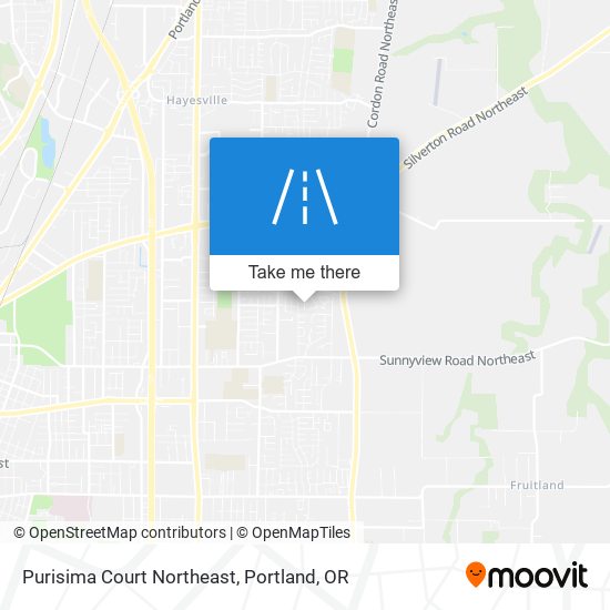 Purisima Court Northeast map