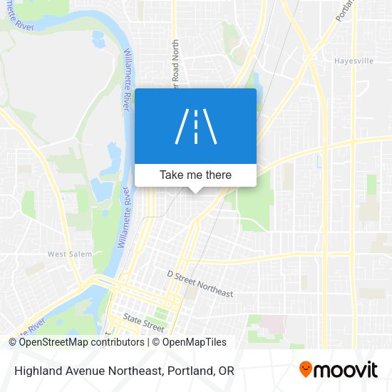 Mapa de Highland Avenue Northeast