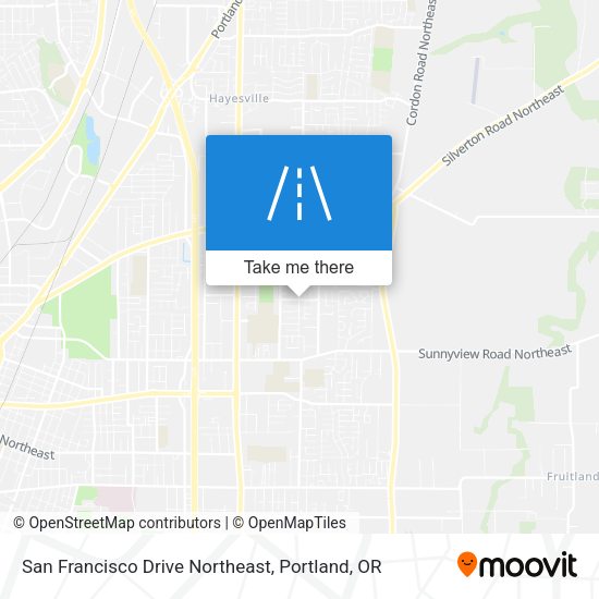 Mapa de San Francisco Drive Northeast
