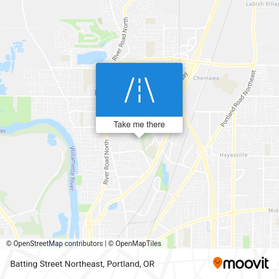 Batting Street Northeast map