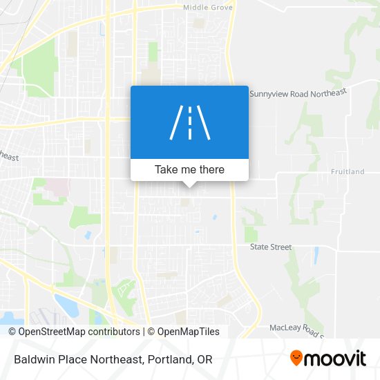 Baldwin Place Northeast map