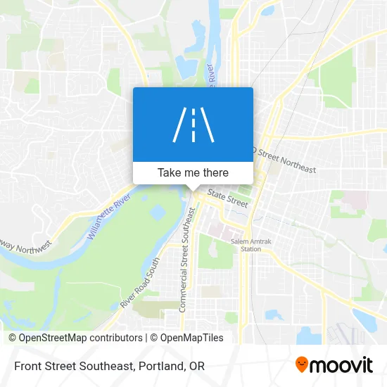 Front Street Southeast map