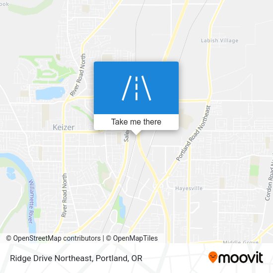 Ridge Drive Northeast map
