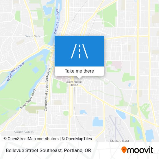Bellevue Street Southeast map