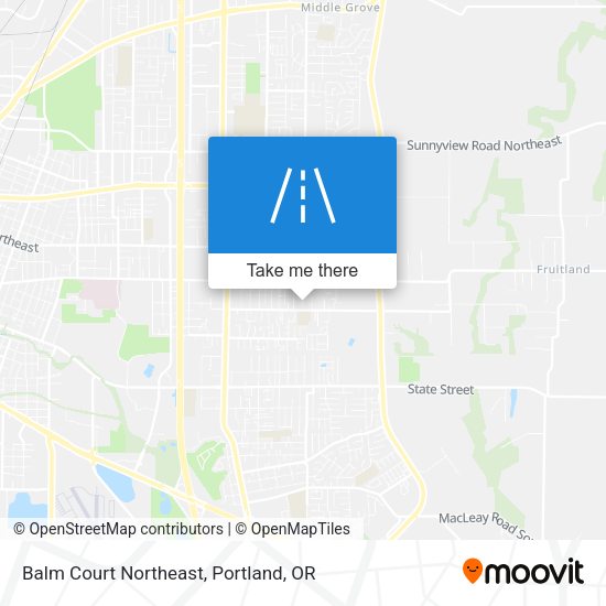 Mapa de Balm Court Northeast